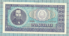 Bancnota 100 lei 1966 seria-B0180 ...888 foto