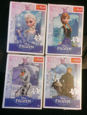 Set 4 Mini Puzzle Trefl 54 piese - Frozen foto