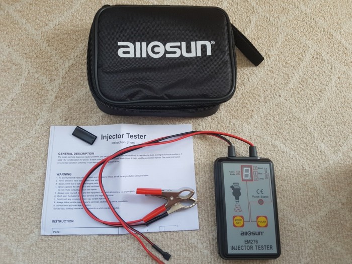 Tester injectoare BENZINA Fuel Pump Allsun EM276 Pressure Gauge