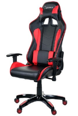 Scaun birou gaming directorial sport piele Gran-Gio Negru-Rosu foto