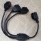 OBD2 splitter Y cable J1962M to 3-J1962F Splitter OBD2 Cable OBD Connector Cable