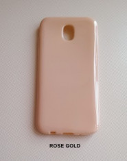 Husa plastic siliconat Samsung Galaxy J5 (2017) ROSE GOLD foto