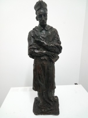 statuie din bronz San Carlo Borromeo anul 1992. foto