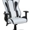 Scaun birou gaming directorial sport piele Gran-Gio Alb-Negru