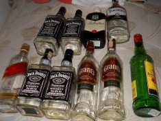 sticle goale de Jack Daniel s ,JB, etc foto