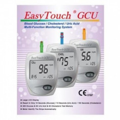 Aparat masurat glicemie, colesterol, acid uric EasyTouch GCU foto