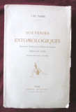 Carte veche: SOUVENIRS ENTOMOLOGIQUES - III, J.-H. Fabre, 1930. In lb franceza