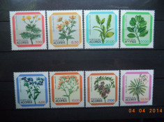 1981/82 Portugalia ( Azore ) Mi 345 - 352 Flora, doua serii complete. foto