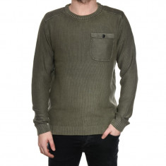 Pulover Vintage Bumbac Jack&amp;amp;Jones Dale Crew Neck Kaki foto