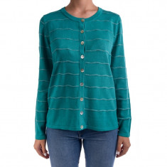 Cardigan Bumbac Signature Petra Tropical Green foto