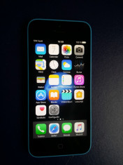 Iphone 5C NECODAT Orange Albastru 8 GB Stare Buna IOS 10.3.3 + incarcator +cablu foto