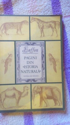 Pagini din Istoria Naturala-Buffon foto