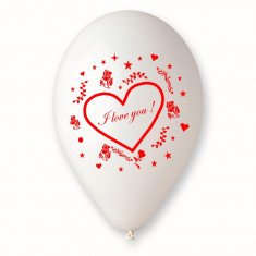 Baloane latex 10&amp;quot;/26cm inscriptionate &amp;quot;Love&amp;quot;, Radar GI.LOVE foto