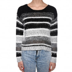 Pulover Vero Moda Mildred Boatneck Black Snow White foto