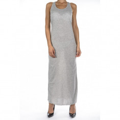 Rochie Lunga Bumbac Only Idonea Maxi Light Grey Melange foto