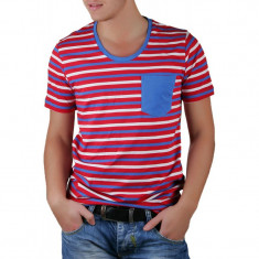 Tricou Barbati Selected New Finley Deep O-Neck Rosu foto