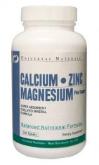 Calcium Zinc Magnesium 100 tabs UNCZM100 fara aroma 100 tablete foto