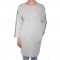 Rochie Groasa Bumbac Copenhagen Ika Edge One Size Moss Light Grey Melange