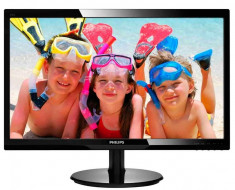 Monitor LED Philips 24&amp;quot;, Wide, DVI, Negru, 246V5LSB Full HD 5ms foto