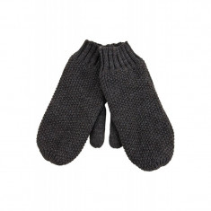 Manusi Dama Pieces Billi Mittens Black Dark Grey Melange foto