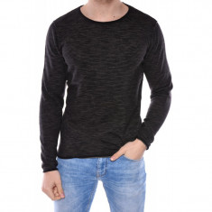 Pulover Bumbac Jack&amp;amp;Jones Carlton Crew Neck Negru foto