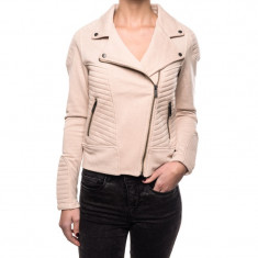 Jacheta Bumbac Vero Moda Nicoline Biker Sweat Warm Sand foto