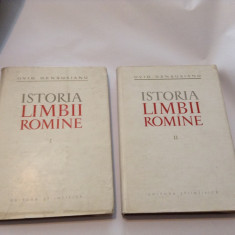 Ovid Densusianu - Istoria Limbii Romine , 2 VOL, Ed.Stiintifica 1961,RF11/4