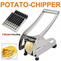 Feliator cartofi pai profesional Potato Chipper Metalic foto
