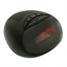 Radio ceas cu alarma CR-316P, 3 W, Negru foto