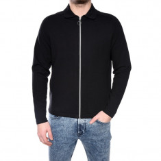 Cardigan Bumbac Cu Fermoar Barbati Jack&amp;amp;Jones Anders Knit Negru foto