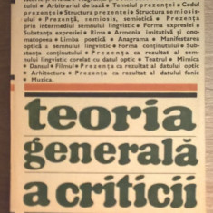 Cesare Brandi - Teoria generala a criticii (Editura Univers, 1985)