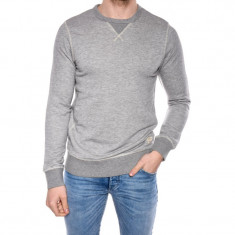 Bluza Bumbac Jack&amp;amp;Jones Recycle Basic Crew Neck Gri foto