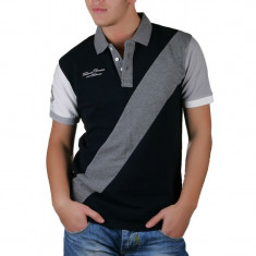 Tricou Polo Bumbac Selected Measure Bleomarin Gri foto