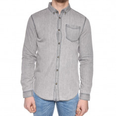 Camasa Bumbac Jack&amp;amp;Jones Michael Slim Fit Gri foto