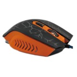 Mouse pentru gaming cu fir FC-5600, USB, Negru/Portocaliu, Optica
