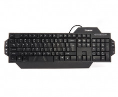Tastatura Zalman ZM-K350M, multimedia, USB, neagra foto