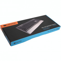Tastatura Canyon CNS-HKB4US Slim Aliminium, USB foto