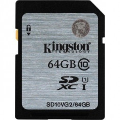 Card memorie Kingston SDHC 64GB, clasa 10 foto