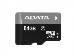 Card memorie A-Data Premier Micro SDXC UHS-I U1 64GB + adaptor SD foto