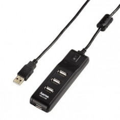 Hama Hub USB Hama 54590, 4 porturi, negru foto