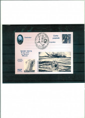 Carte Postala - Polare - MOBY DICK - HERMAN MELVILLE - Stampila tematica foto