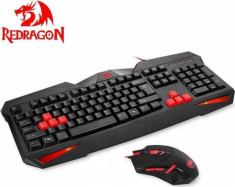 Tastatura Redragon Redragon Vajra + Centrophorus Kit S101-BK, USB, negru foto