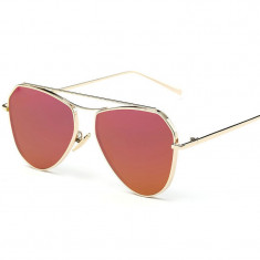 Ochelari Soare Fashion Dama Aviator Design , Rama Metal, Protectie UV- Model 4