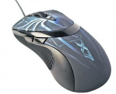 Mouse A4Tech XL-747H, Laser, Anti-vibrate Laser, 3600 dpi, Negru foto