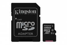 Card memorie Kingston 128GB microSDXC Class 10 UHS-I 45MB/s Read foto