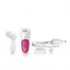 Epilator Braun SE5539 Legs Body Face+Perie Sonica faciala foto