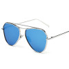 Ochelari Soare Fashion Dama Aviator Design , Rama Metal, Protectie UV- Model 2, Femei, Protectie UV 100%