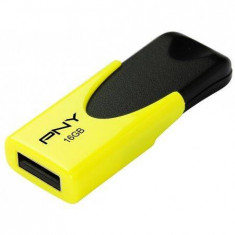 PNY Memorie USB N1 ATTACH USB2.0 16GB Galben foto