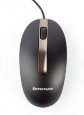 Mouse Lenovo M3803A optic USB, 1000dpi, negru foto