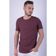 Tricou Bumbac Jack&amp;amp;Jones Premium Wellington Slim Fit Visiniu foto